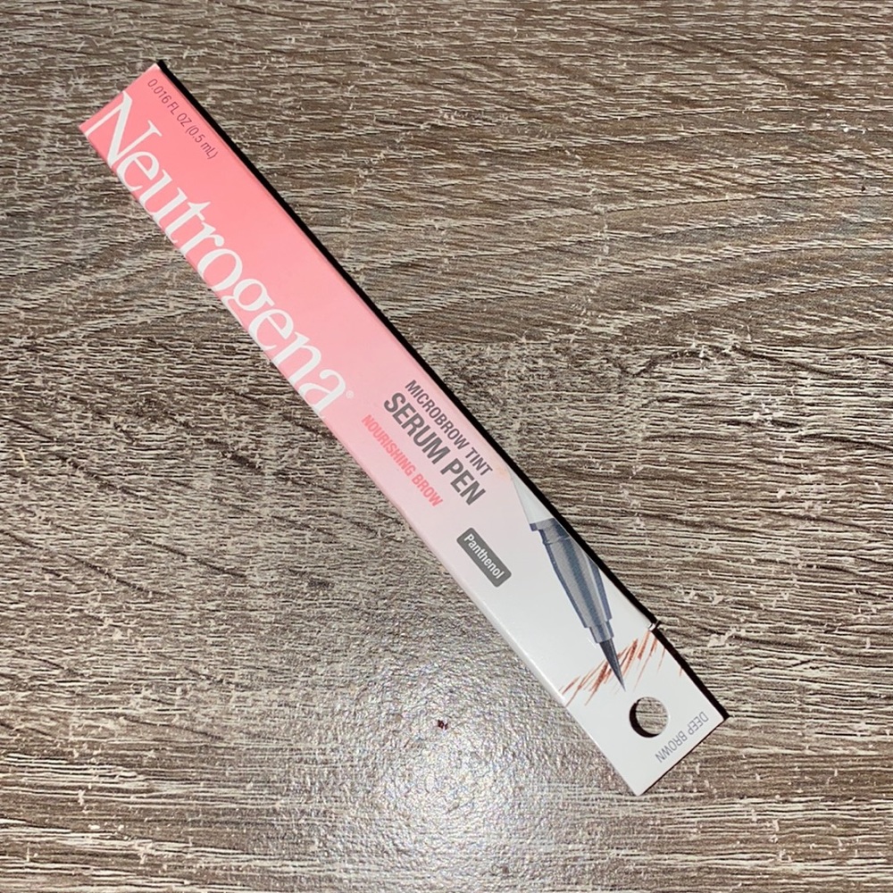 Neutrogena Microbrow Tint Serum Pen Deep Brown 0.016 fl oz (0.5 ml) new